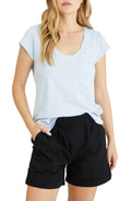 Sanctuary Traveler Twist Neck Cotton Blend Top, Size XS by Vanessa Jane