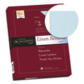 Southworth 100% Cotton Premium Weight Linen Resume Paper, 32 lb Bond Weight, 8.5 x 11, Blue, 100/Pack
