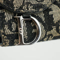 Christian Dior Black Trotter Saddle Canvas x Leather Double Hook Long Wallet #2637 by Bolt Boutique
