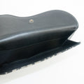 Christian Dior Black Trotter Saddle Canvas x Leather Double Hook Long Wallet #2637 by Bolt Boutique
