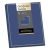 Southworth Certificate Jacket, Navy/Gold Border, 88-lb Felt Finish Stock, 12 x 9.5, 5/Pack