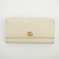 Gucci Ivory GG Marmont Leather Long Wallet #2638 by Bolt Boutique