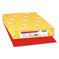 Astrobrights Color Paper, 24 lb Bond Weight, 11 x 17, Re-Entry Red, 500/Ream