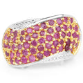 2.49 Carat Genuine Ruby .925 Sterling Silver Ring by Bids.com