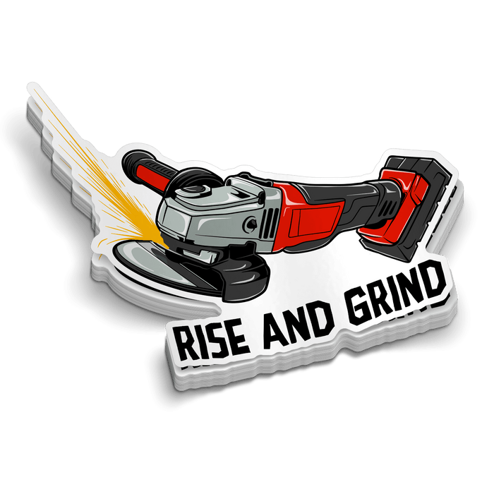 Rise and Grind - Hard Hat Decal by Armed American Supply
