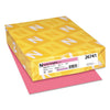 Neenah Paper Exact Brights Paper, 20 lb Bond Weight, 8.5 x 11, Bright Pink, 500/Ream