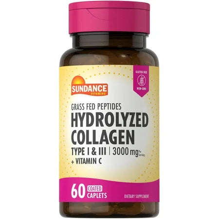 Sundance, Vitamins Hydrolyzed Collagen Coated Caplets, 1000 Mg, 60 Caplets by Pasteur Pharmacy