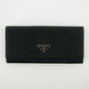 Prada Black Tessuto Nylon Long Wallet  #2641