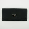 Prada Black Tessuto Nylon Long Wallet #2641 by Bolt Boutique