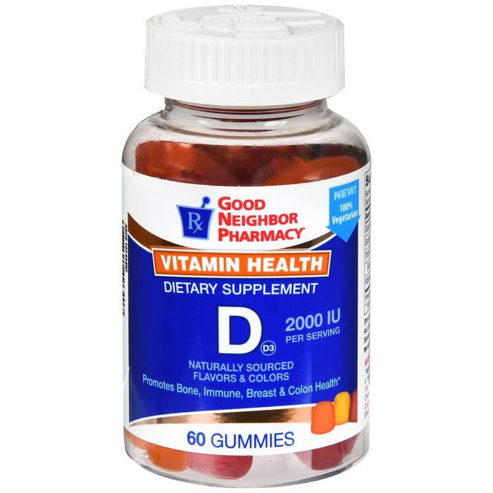 Silver Rod Pharmacy GNP Vitamin D3 2000 IU Gummies 60ct by Pasteur Pharmacy