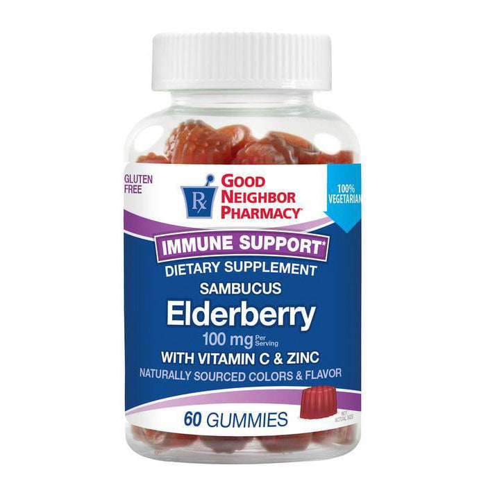 Silver Rod Pharmacy GNP Elderberry With Vitamin C & Zinc 60 Gummies by Pasteur Pharmacy