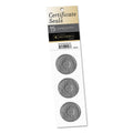 Southworth Certificate Seals, 1.75" dia, Silver, 3/Sheet, 5 Sheets/Pack