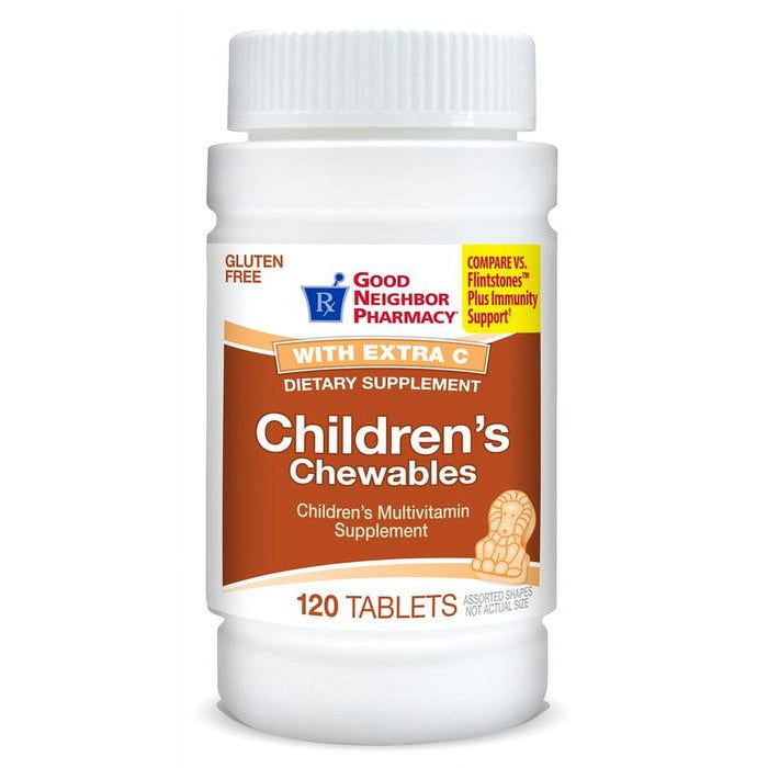 Silver Rod Pharmacy GNP Children S Chewables Multivitamins With Extra Vitamin C 120 Tablets by Pasteur Pharmacy
