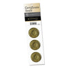 Southworth Certificate Seals, 1.75" dia, Gold, 3/Sheet, 5 Sheets/Pack