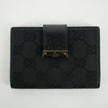 Gucci Black GG Canvas x Leather Compact Wallet #2643 by Bolt Boutique