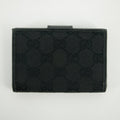 Gucci Black GG Canvas x Leather Compact Wallet #2643 by Bolt Boutique