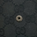 Gucci Black GG Canvas x Leather Compact Wallet #2643 by Bolt Boutique