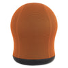 Safco Zenergy Swivel Ball Chair, Backless, Supports Up to 250 lb, Orange Seat, Black Base