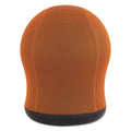 Safco Zenergy Swivel Ball Chair, Backless, Supports Up to 250 lb, Orange Seat, Black Base