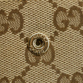 Gucci Brown GG Canvas Double Hook Compact Wallet #2644 by Bolt Boutique