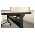 Safco Flip-n-Go Table Base, 46.88w x 21.25d x 27.88h, Black
