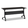 Safco Flip-n-Go Table Top, Rectangular, 60w x 24d, Mocha