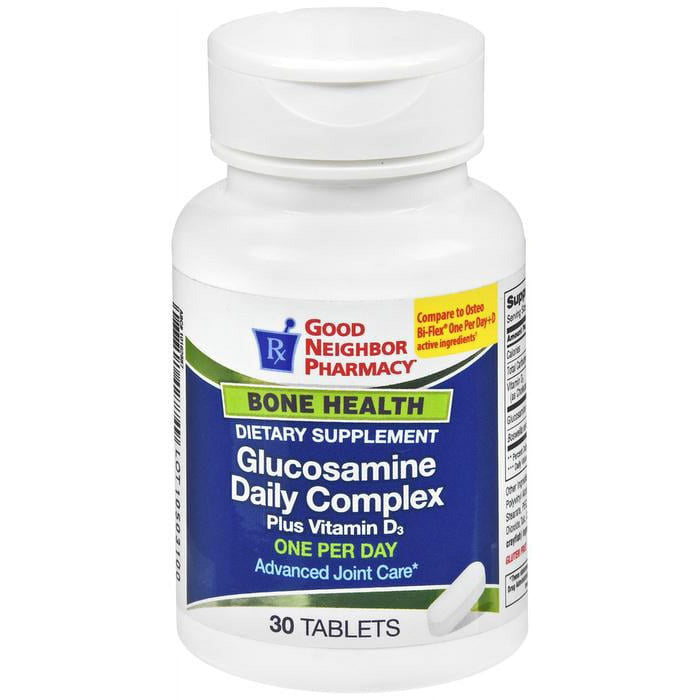 Silver Rod Pharmacy GNP Glucosamine Daily Complex Plus Vitamin D 1000mg 30 Tablets by Pasteur Pharmacy