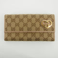 Gucci Brown Lovely Heart GG Canvas Long Wallet #2646 by Bolt Boutique
