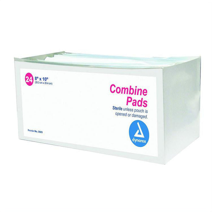 Dynarex® Sterile Abdominal Pads (ABD) – 8" x 10" (24 Count) by Pasteur Pharmacy