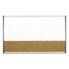 Quartet Magnetic Dry-Erase/Cork Board, 18 x 30, White Surface, Silver Aluminum Frame
