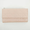 Christian Dior Pink Cannage Leather Long Wallet #2648