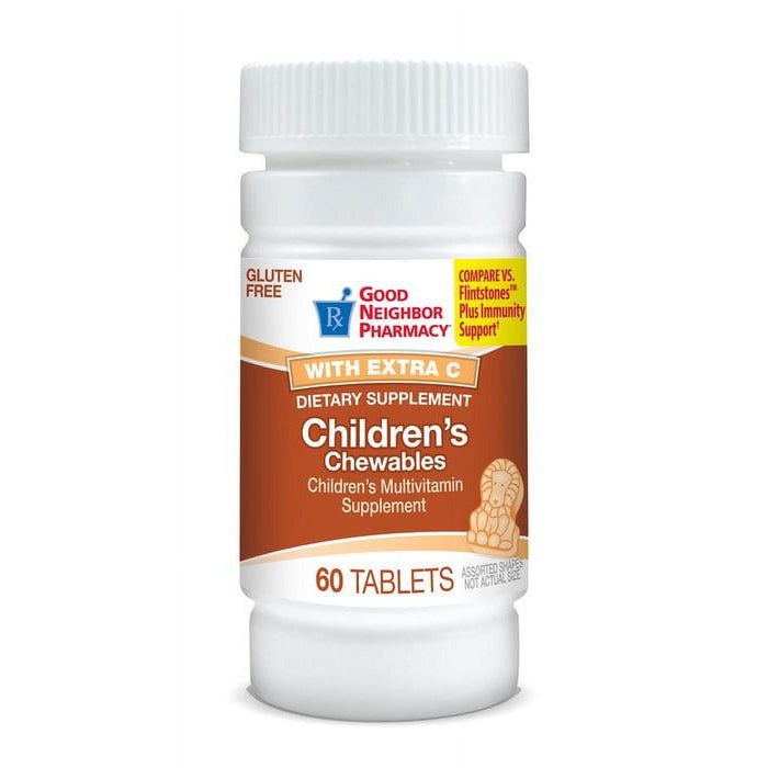 Silver Rod Pharmacy GNP Children S Chewables Multivitamins With Extra Vitamin C 60 Tablets by Pasteur Pharmacy