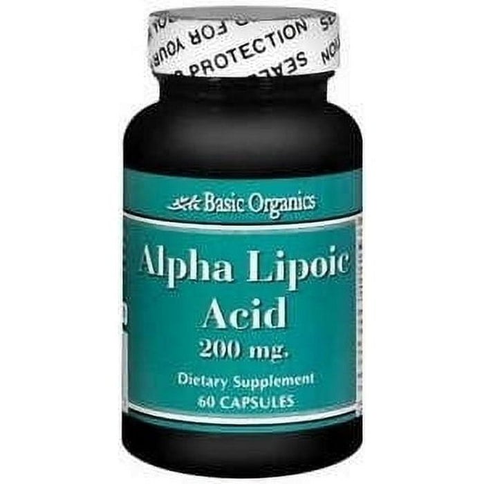 Basic Organics Alppha Lipoic Aicd Caplets 200 Mg 60 Ct by Pasteur Pharmacy