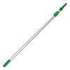 Unger Opti-Loc Extension Pole, 4 ft, Two Sections, Green/Silver