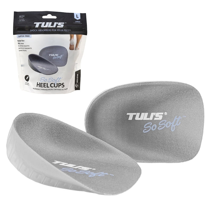 Tuli's S So Soft Heavy Duty Gel Heel Cups For Plantar Fasciitis Sever S Disease And Heel Pain Relief Large by Pasteur Pharmacy