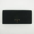 Prada Black Tessuto Nylon Long Wallet #2649 by Bolt Boutique