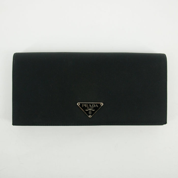 Prada Black Tessuto Nylon Long Wallet #2649 by Bolt Boutique