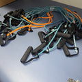 Set Of 18 Fitness Exercise Resistance Bands with Handles by Price Is Right Miami