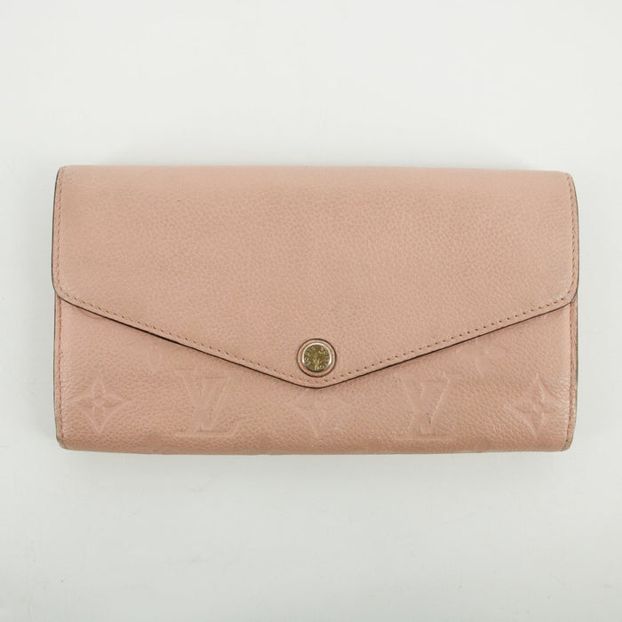Louis Vuitton Pink Monogram Empreinte Portefeuille Sarah Wallet #2650 by Bolt Boutique