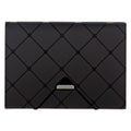 Pendaflex Poly Expanding File, 1.5" Expansion, 13 Sections, Cord/Hook Closure, 1/12-Cut Tabs, Letter Size, Black
