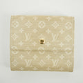 Louis Vuitton Beige Monogram Minilan Porte Monnaie Billet Credit Compact Wallet #2651 by Bolt Boutique