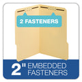 Pendaflex Top Tab Fastener Folder, 2 Fasteners, Legal Size, Manila Exterior, 50/Box