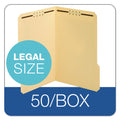 Pendaflex Top Tab Fastener Folder, 2 Fasteners, Legal Size, Manila Exterior, 50/Box
