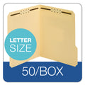 Pendaflex Top Tab Fastener Folder, 2 Fasteners, Letter Size, Manila Exterior, 50/Box