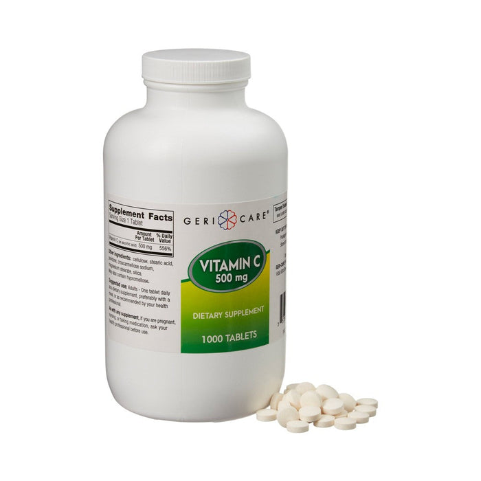 Geri-Care® Vitamin C 500 mg – Immune Support Supplement (1,000 Tablets) by Pasteur Pharmacy