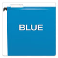 Pendaflex SureHook Hanging Folders, Letter Size, 1/5-Cut Tabs, Blue, 20/Box