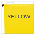 Pendaflex SureHook Hanging Folders, Letter Size, 1/5-Cut Tabs, Yellow, 20/Box