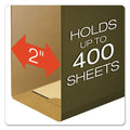 Pendaflex Extra-Capacity SureHook Hanging Folders, 2" Capacity, Letter Size, 1/5-Cut Tabs, Standard Green, 20/Box