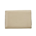 Louis Vuitton Greige Leather Portefeuille Lock Mini Compact Wallet #2655 by Bolt Boutique