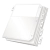 Cardinal Poly Ring Binder Pockets, 8.5 x 11, Clear, 5/Pack